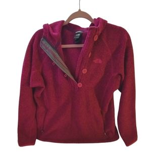 North Face Warm Layer Hoodie, Pink Gray, XL, Women's